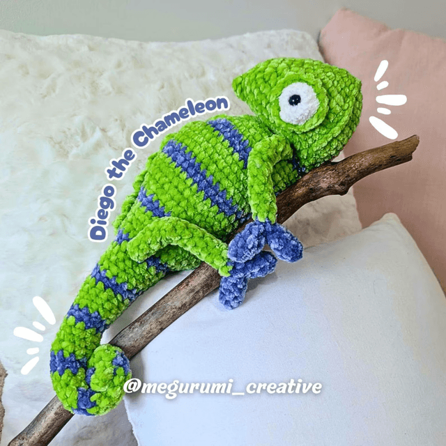 💚 Diego turns into a unique, eye-catching plush and looks amazing in any color combination
- Gallery image for Megurumi Creative's creations