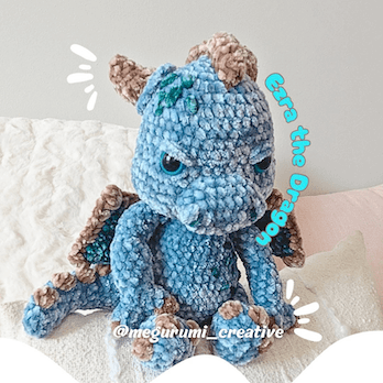🐉 Ezra the Dragon is magical in every shade — from fiery reds to icy blues, pastel dreams
to grumpy expressions — he's always a showstopper with unique personality. ✨
 - Gallery image for Megurumi Creative's creations