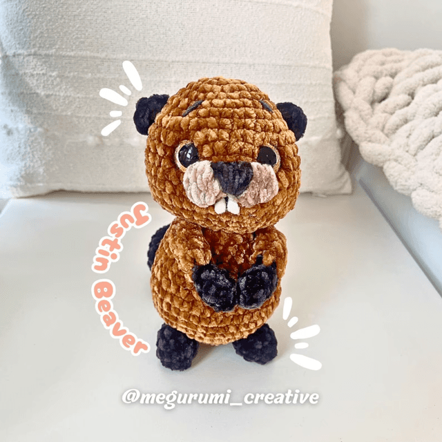 🍁 Crochet your very own Justin Beaver, the cutest and most Canadian amigurumi!
- Gallery image for Megurumi Creative's creations