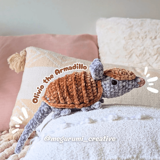 🐧💙 Olivio the Armadillo, an adorable amigurumi that is quick to make and fun to work on!
- Gallery image for Megurumi Creative's creations